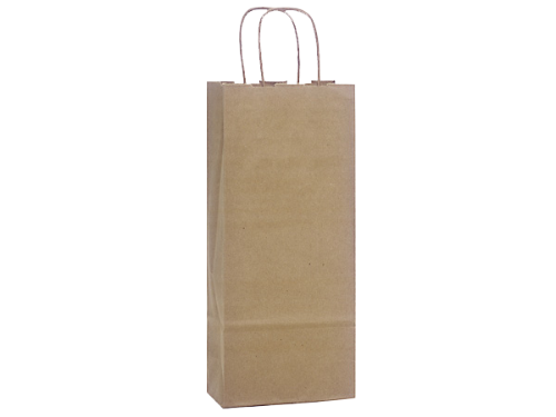 Wine kraft shopper bag